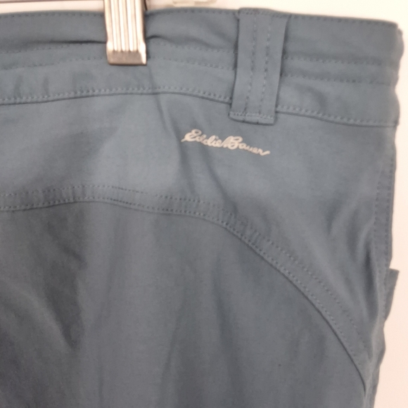 Eddie Bauer Sz 16 Blue Cropped Active Pants - Picture 5 of 6